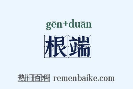 根端是什么意思的图片